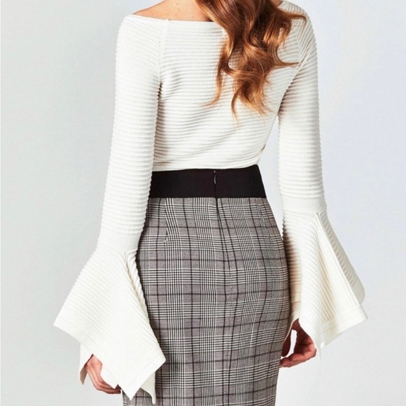 Marciano Binx Bell Sleeve Ivory Sweater - Picture 4 of 11